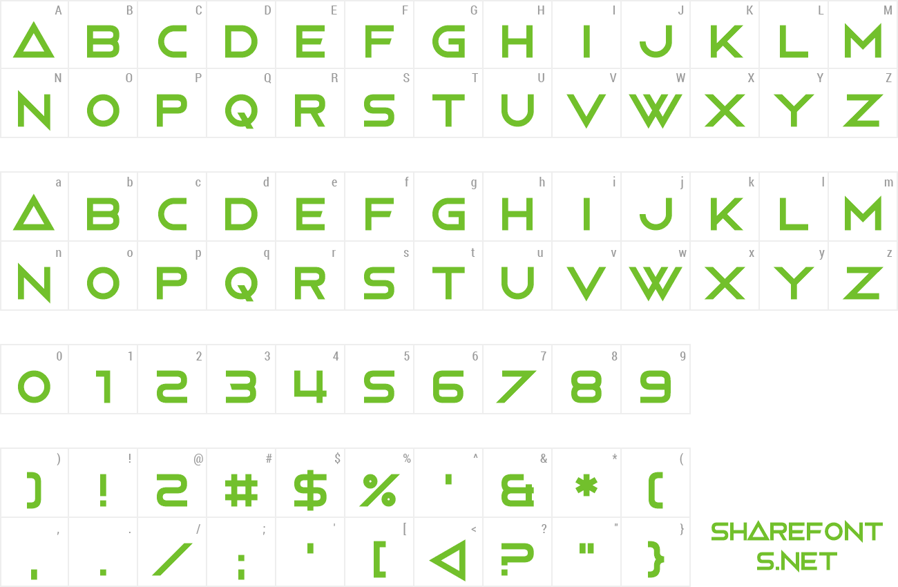 Font The Shape Of Things preview